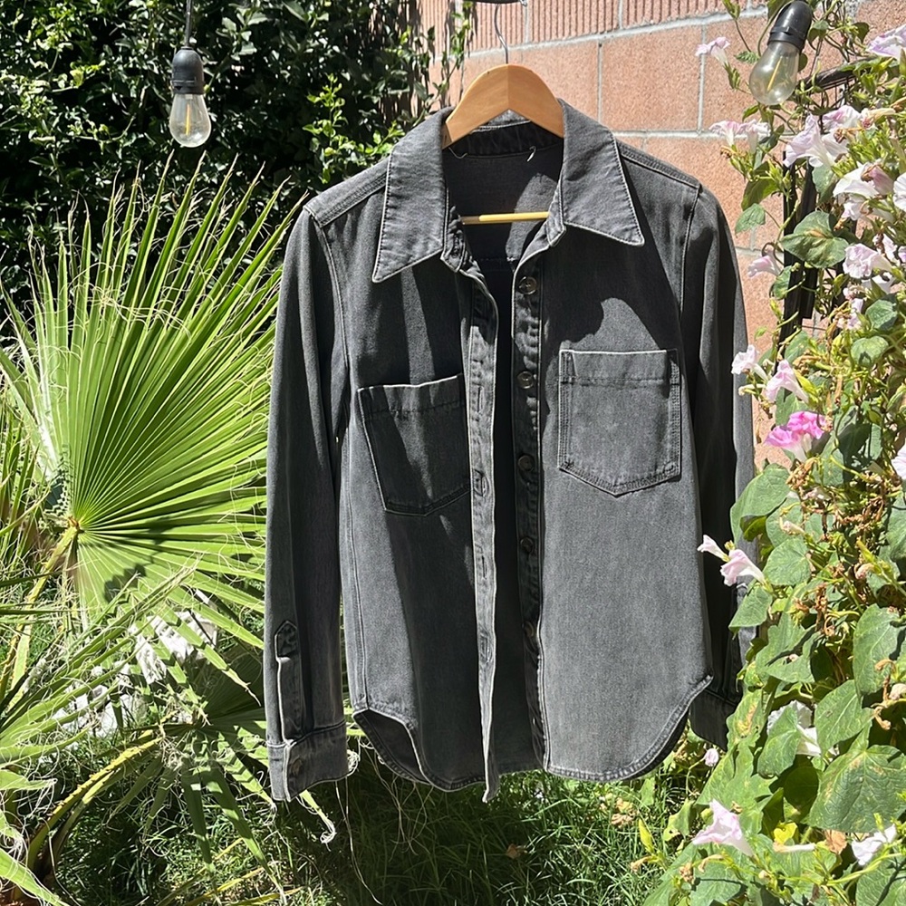 Nanushka Denim Black Jean Jacket